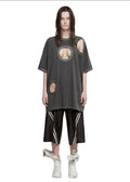MULTI HOLES T-SHIRT BLACK