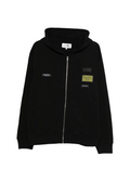 HOODED VEST WITH LABELS