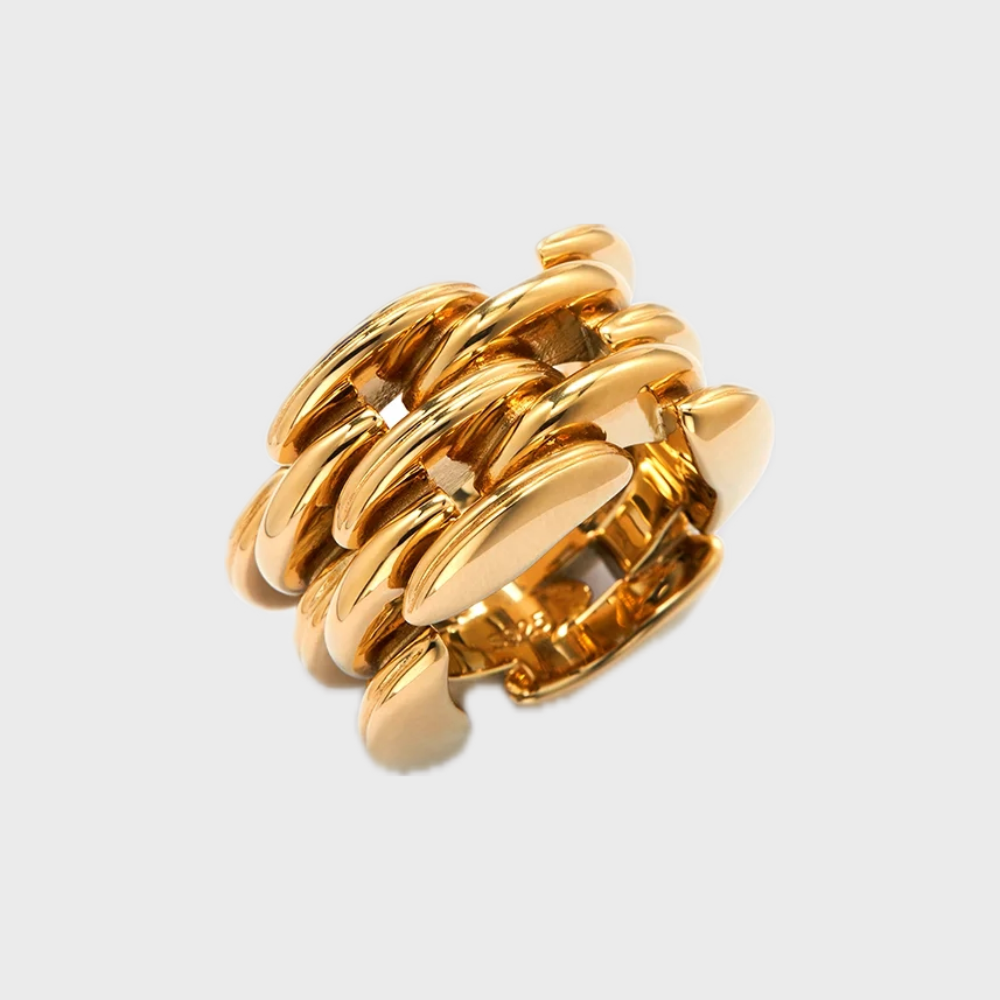 GOLD CHAIN RING