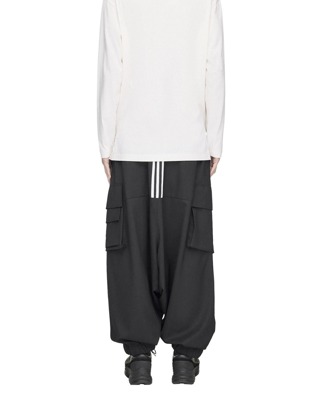 Y-3 REFINED WOOL CARGO PANTS