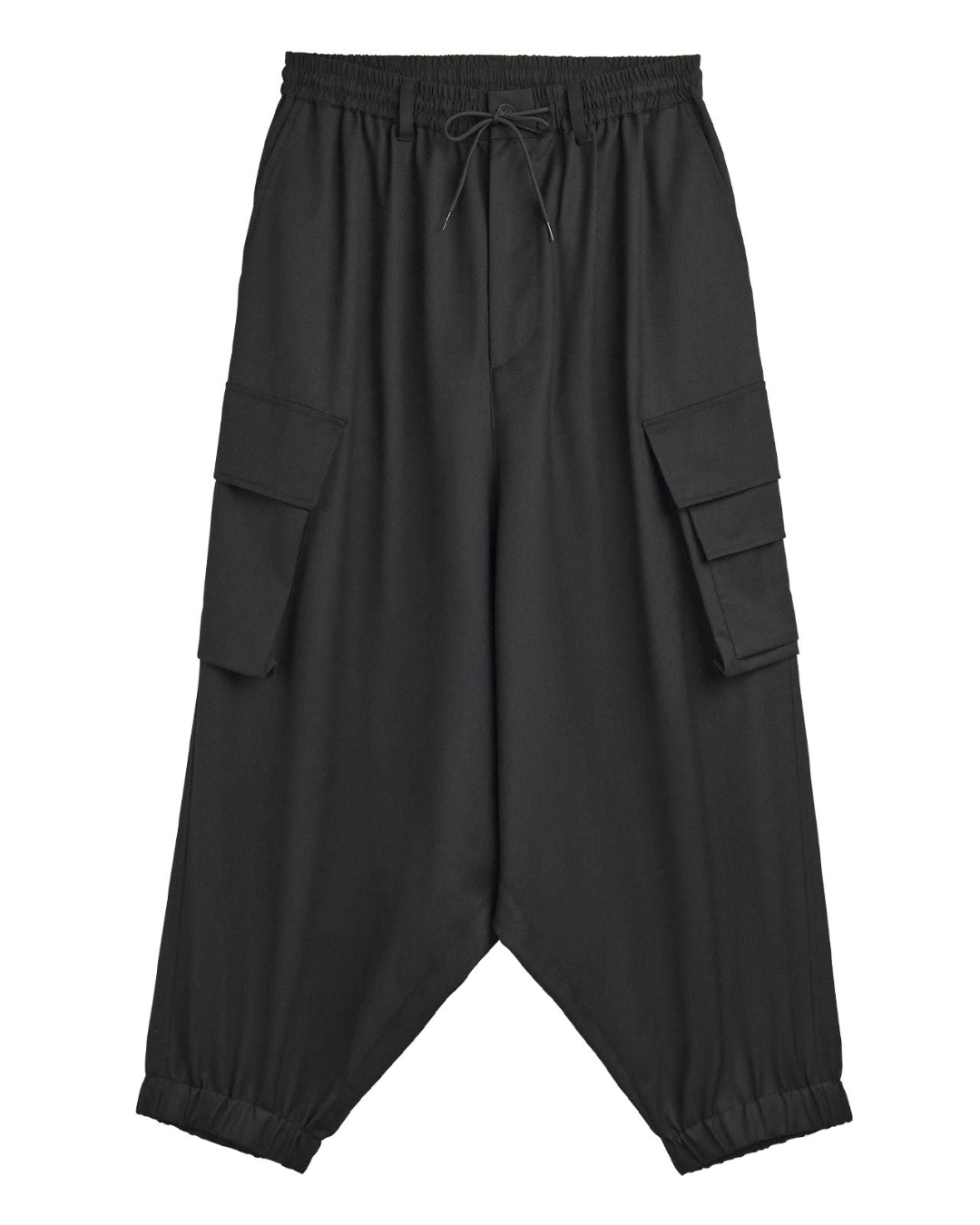 Y-3 REFINED WOOL CARGO PANTS
