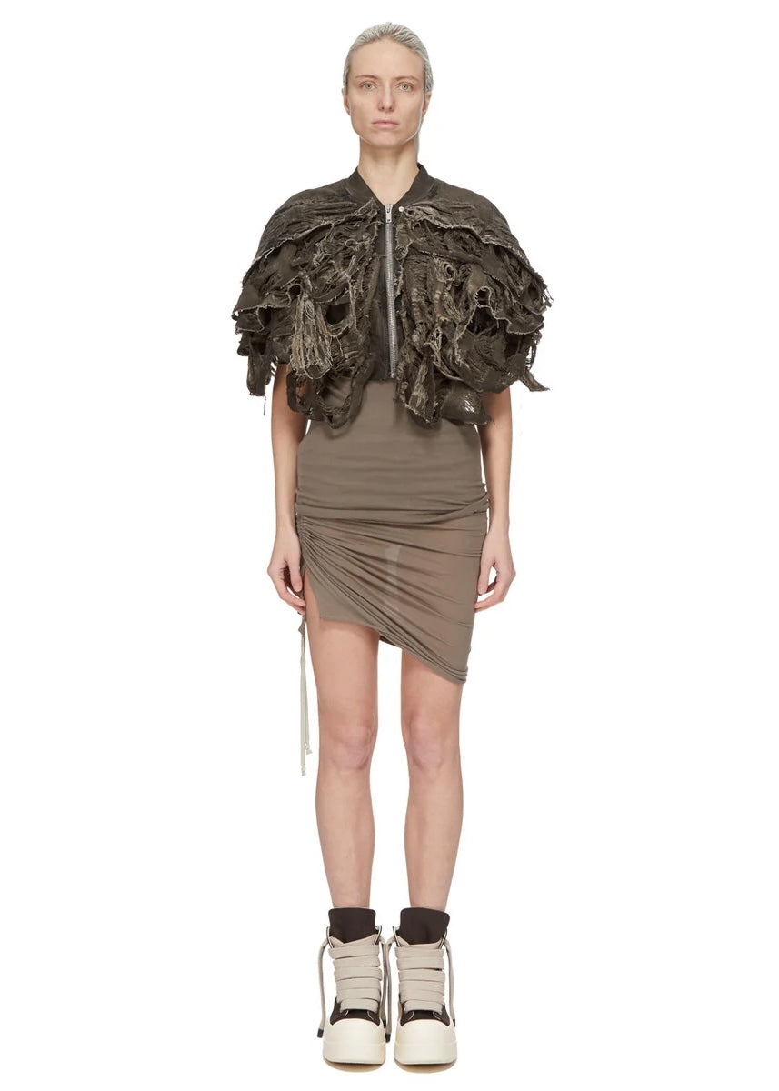 RICK OWENS DRKSHDW soft edfu mini skirt