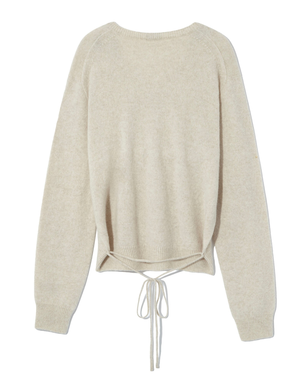 LE17SEPTEMBRE soft alpaca blend tie v-neck knit top