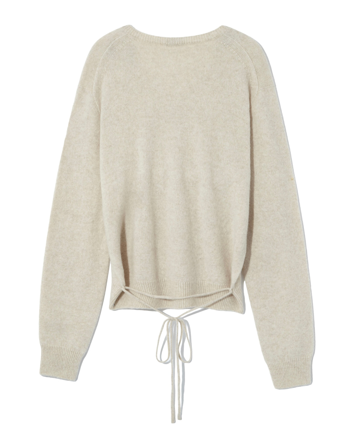 LE17SEPTEMBRE soft alpaca blend tie v-neck knit top