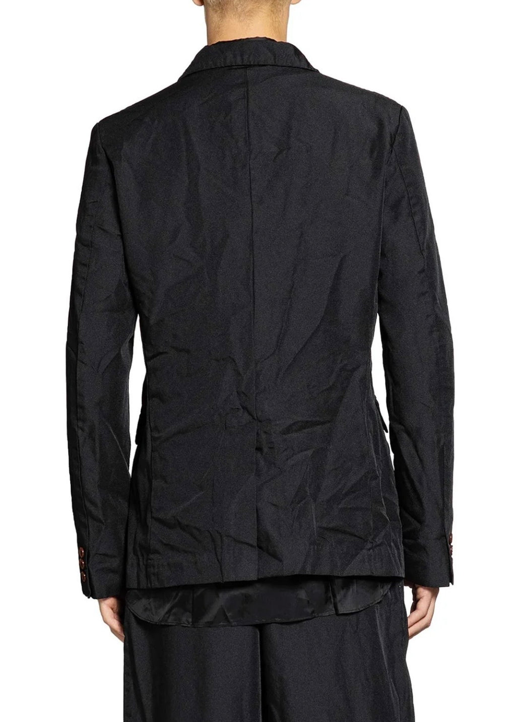 CRINKLED NYLON BLAZER