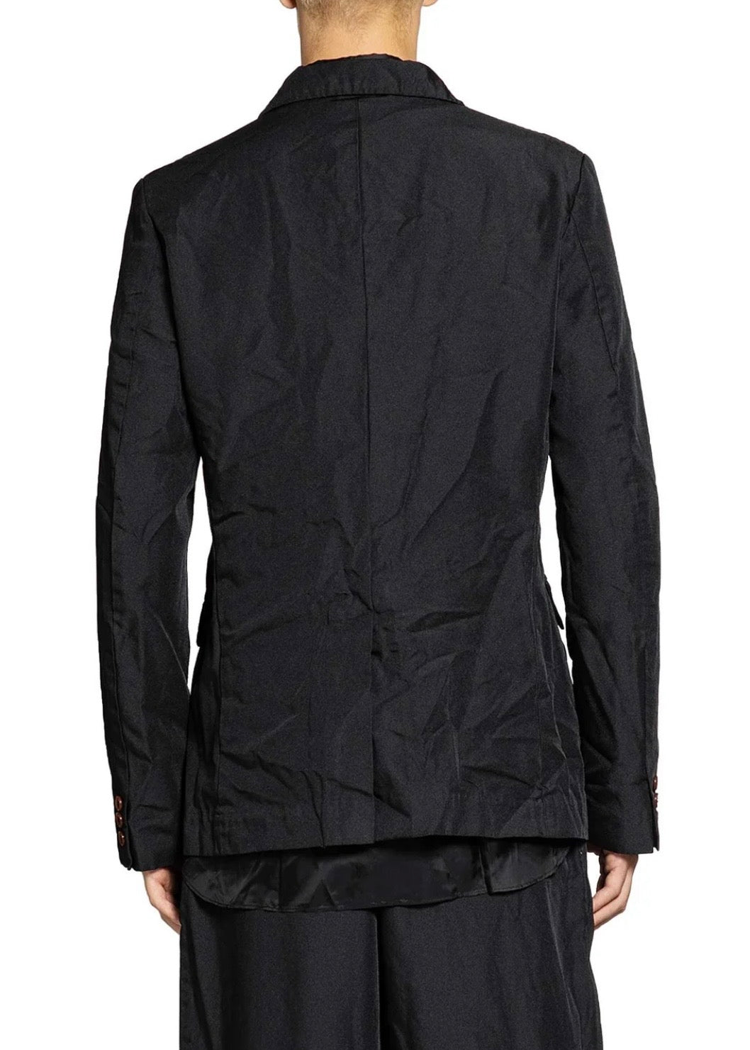 CRINKLED NYLON BLAZER