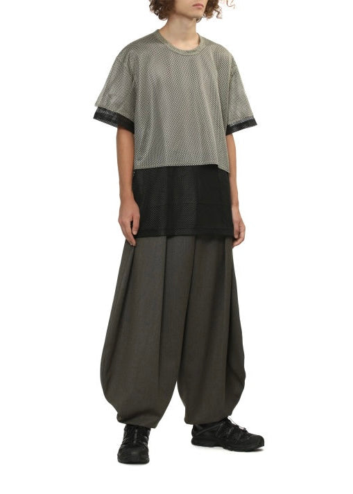 LAYERED MESH T-SHIRT