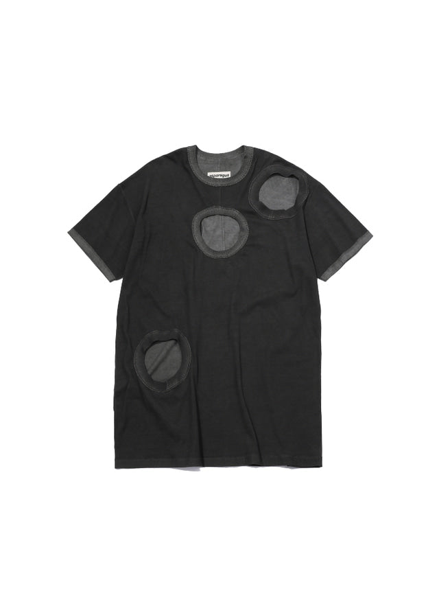 MULTI HOLES T-SHIRT BLACK