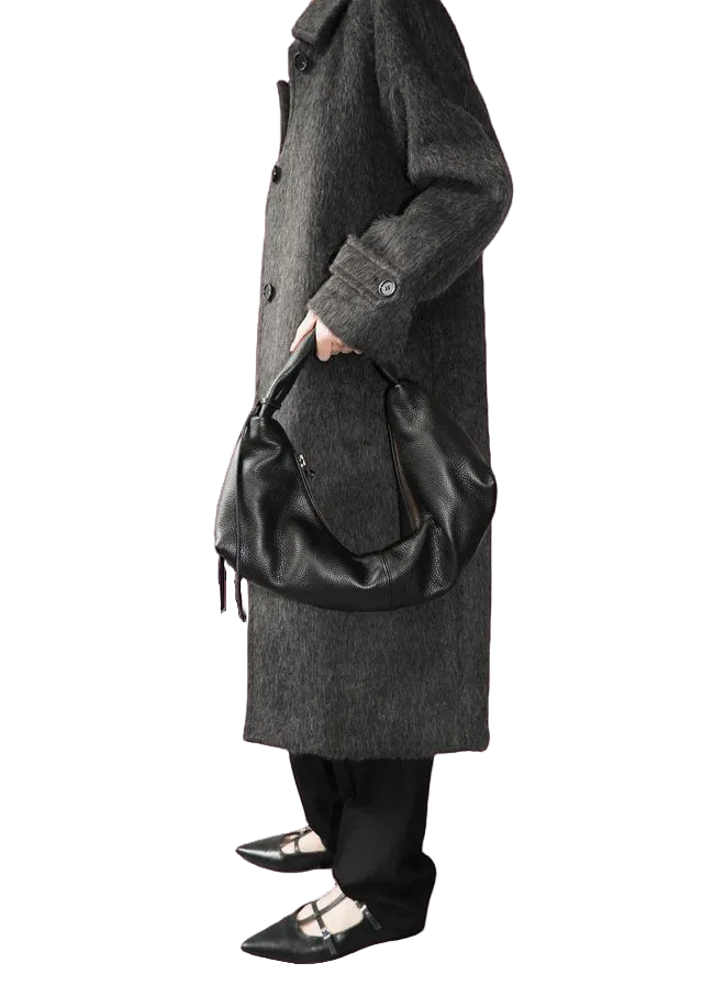 NONA slouchy shoulder bag black