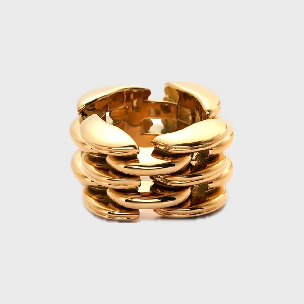 GOLD CHAIN RING