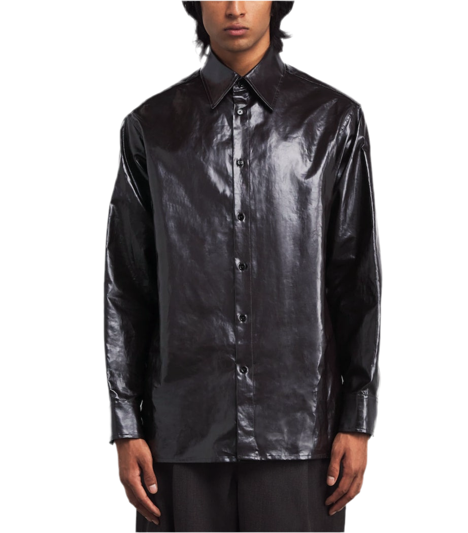 BROWN COATED SHIRT