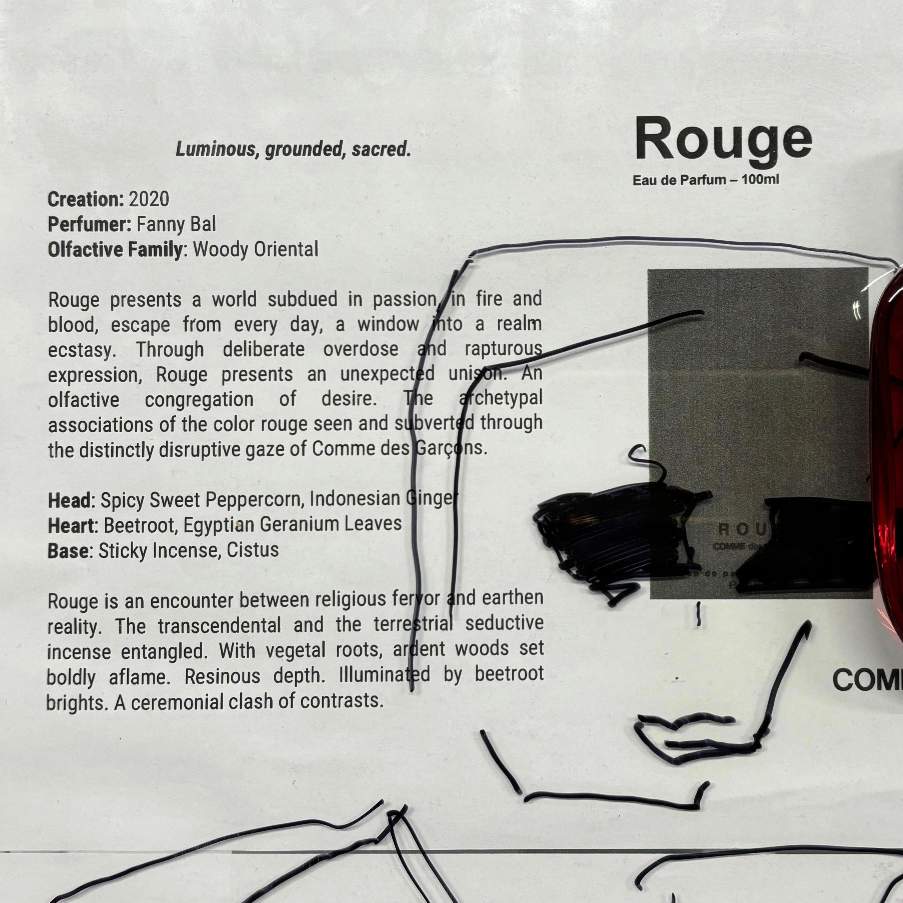CDG ROUGE parfum