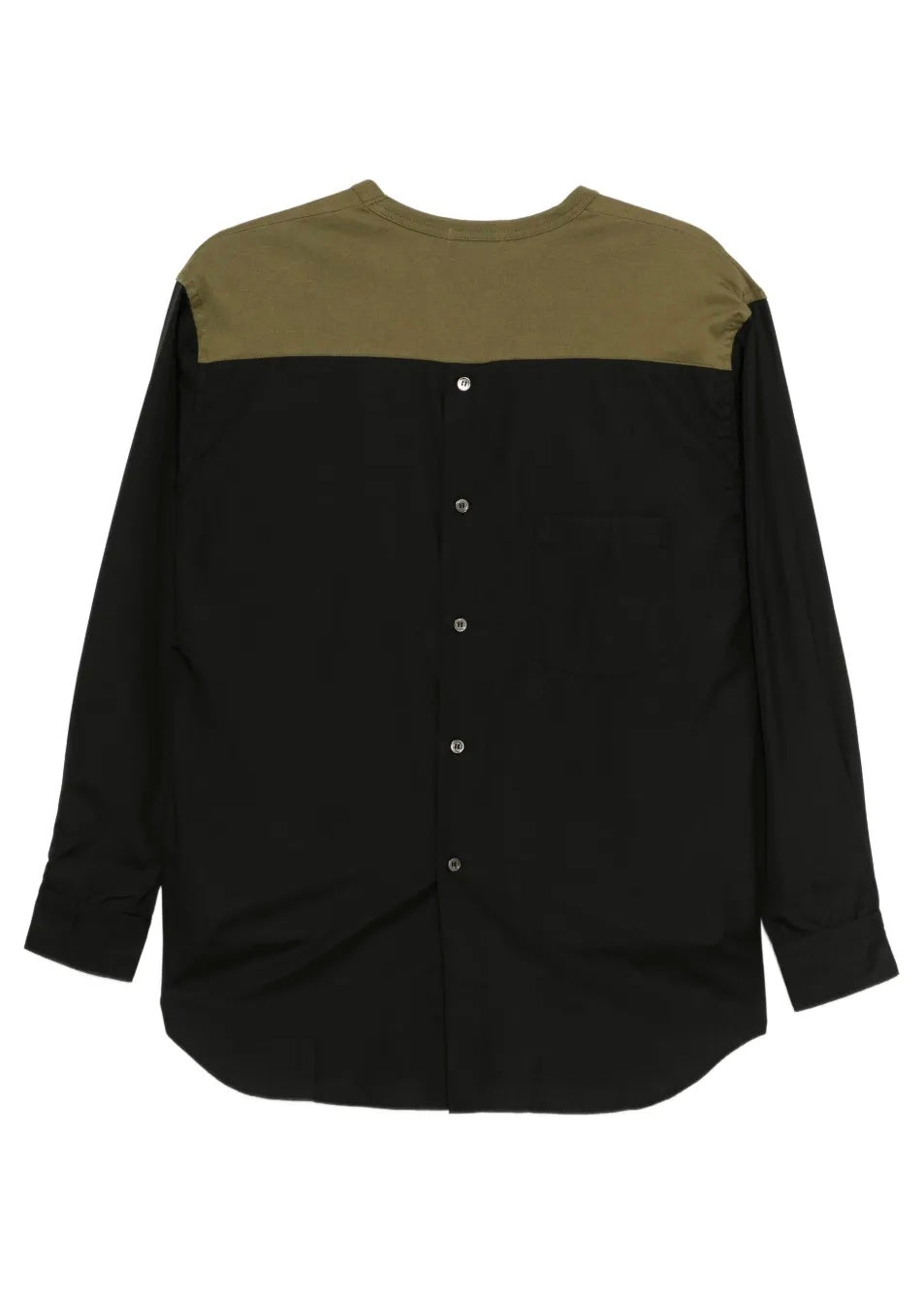 CDG Men's Shirt Long Sleeve Black and Khaki