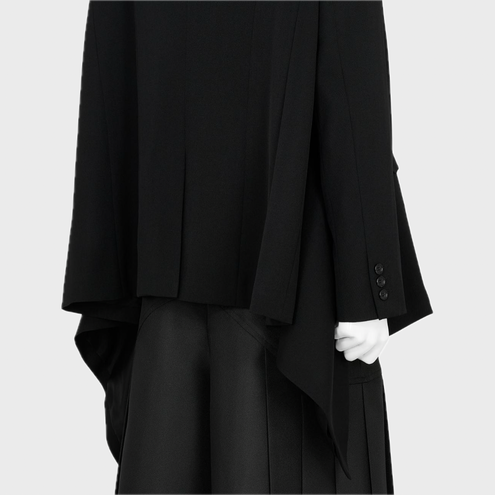 SIDE DRAPE BLAZER