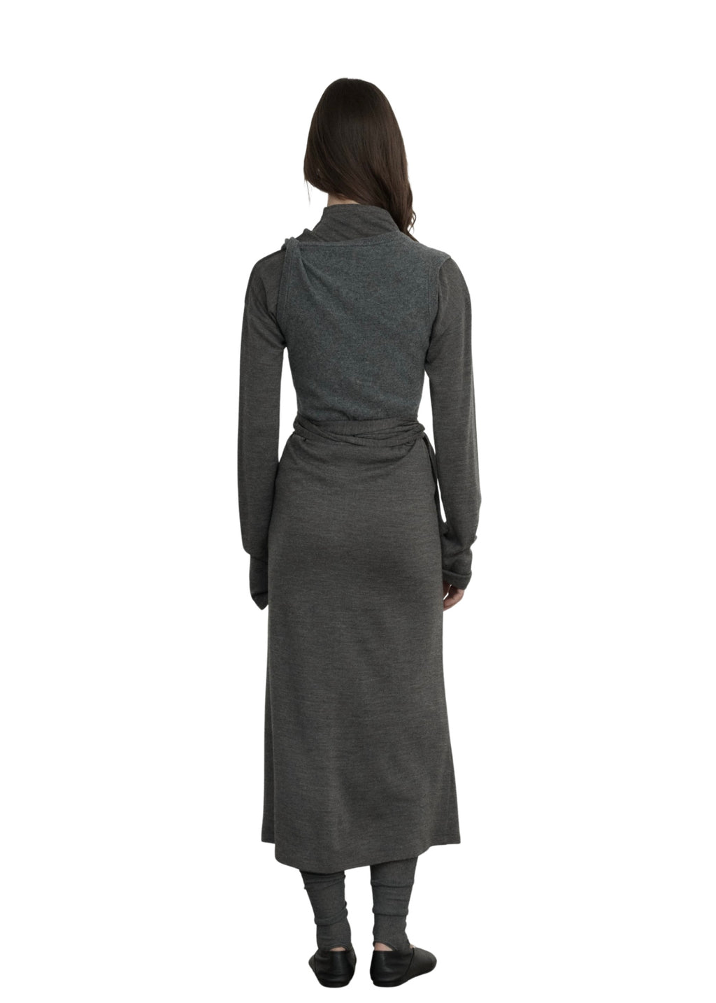 LE17SEPTEMBRE wool blend strap long skirt