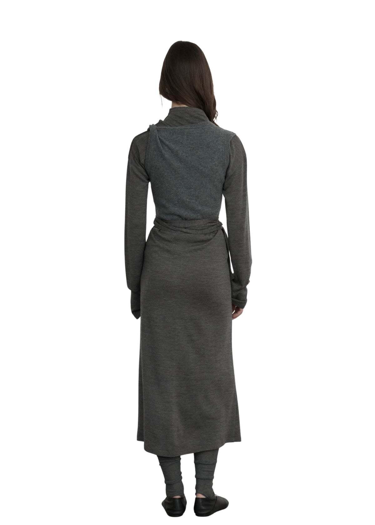 LE17SEPTEMBRE wool blend strap long skirt