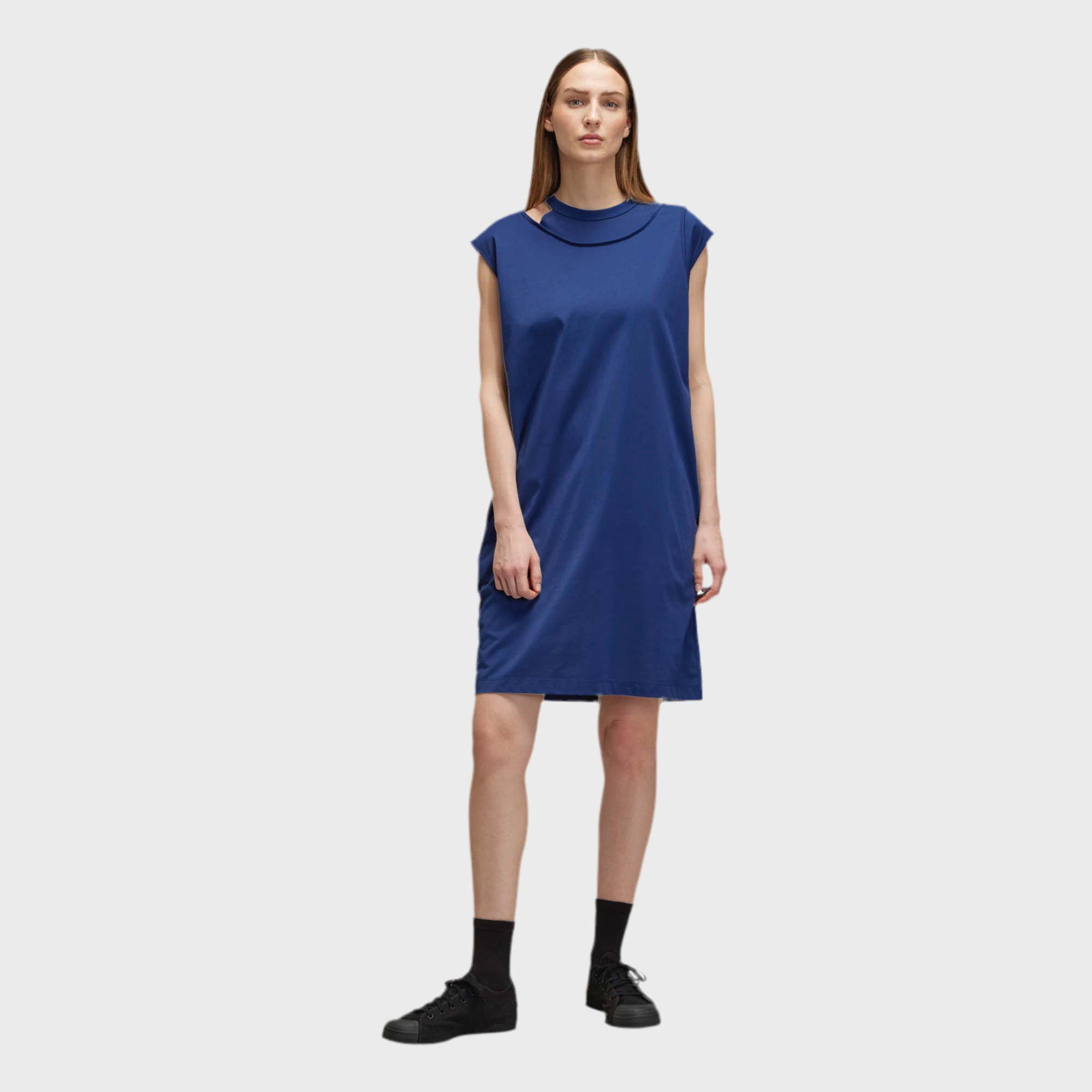 W TEE DRESS BLUE