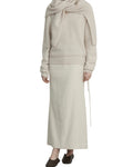 LE17SEPTEMBRE soft alpaca blend tie v-neck knit top