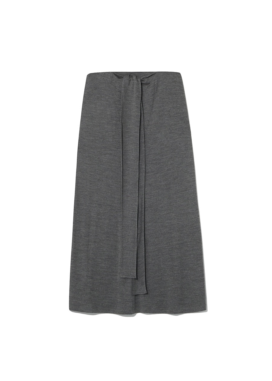 LE17SEPTEMBRE wool blend strap long skirt