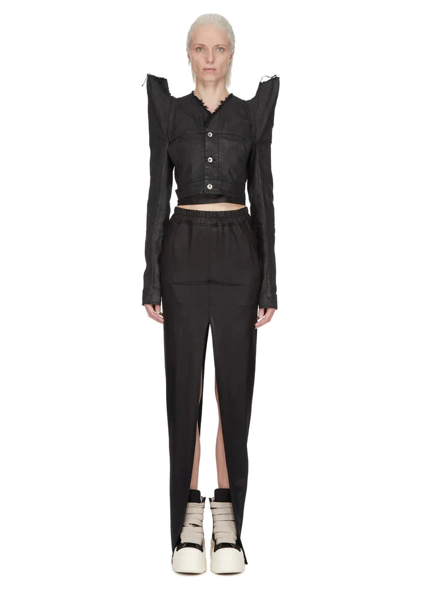 Pull On Sliced Pillar Skirt