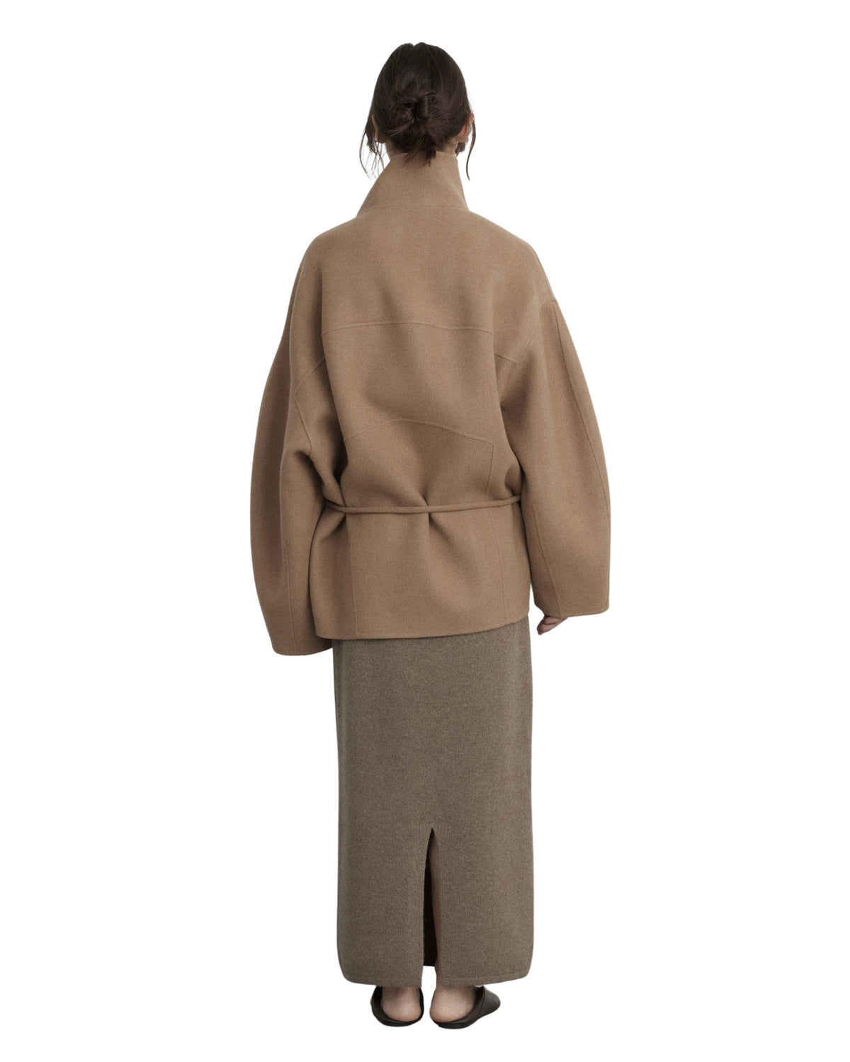 LE17SEPTEMBRE cowl neck handmade half coat