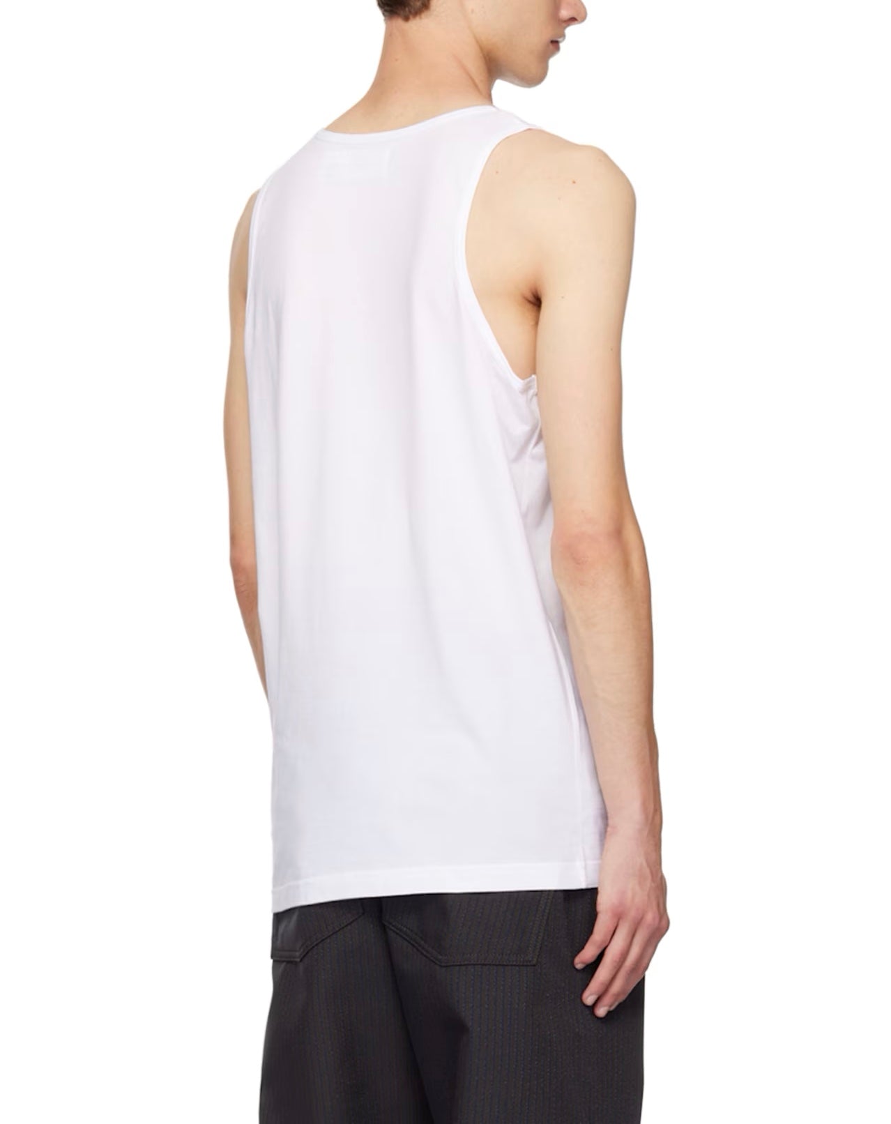 White Scoop Neck Tank Top