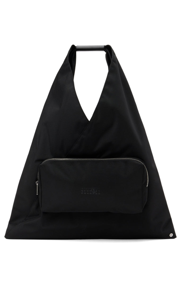 BLACK MEDIUM CARGO CLASSIC TRIANGLE TOTE