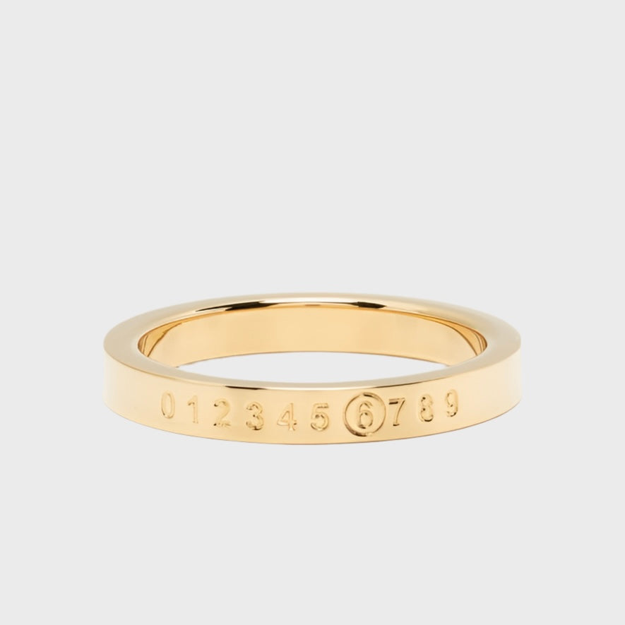 ENGRAVED LOGO RING GOLD