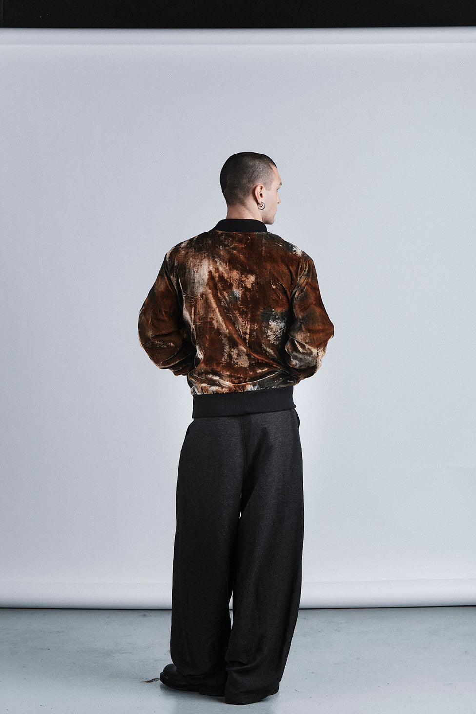 BOMBER VELVET MAROON