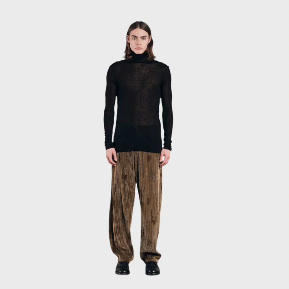 LIGHTWEIGHT VIRGIN WOOL AND VISCOSE TURTLENECK