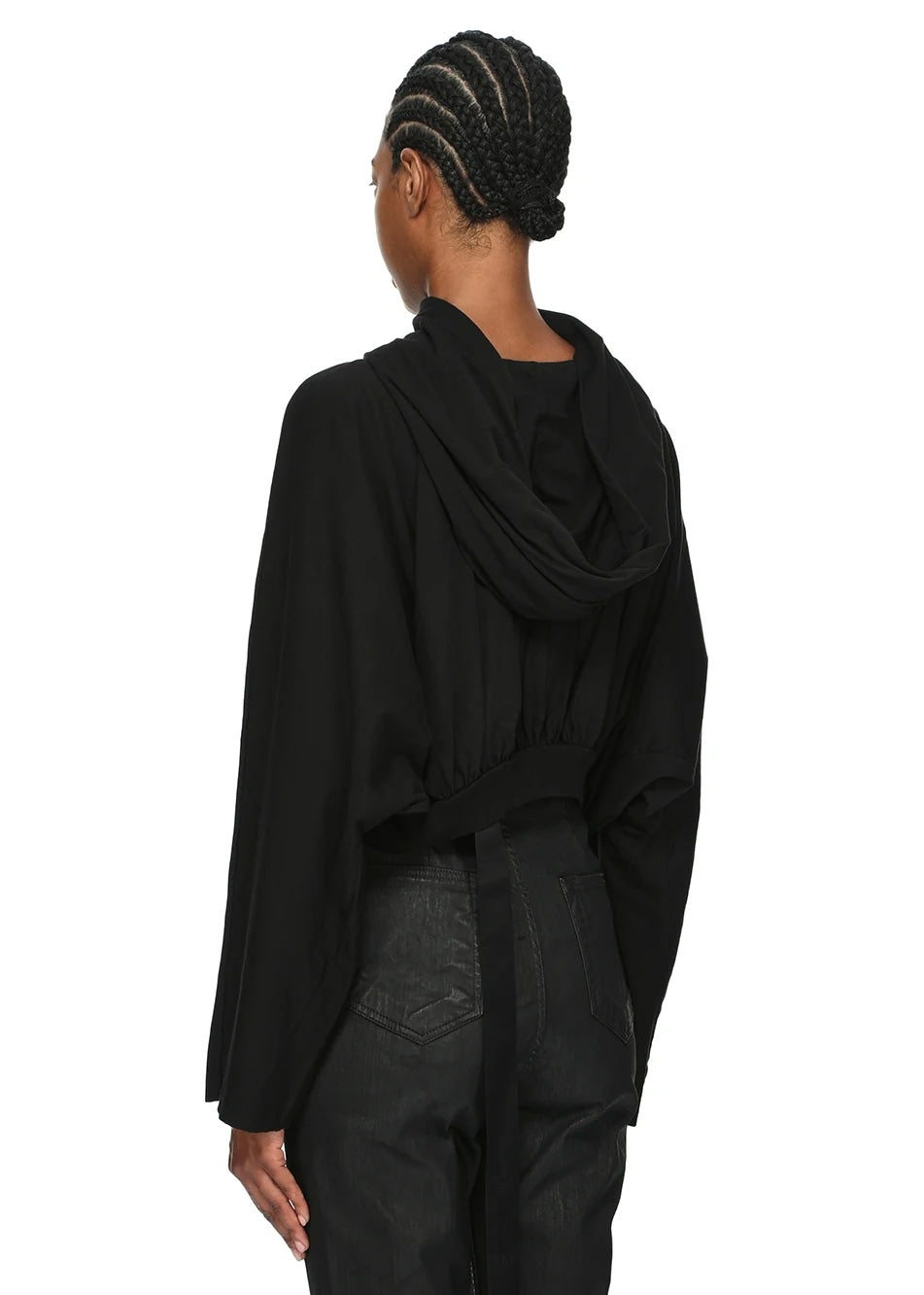 RICK OWENS DRKSHDW cropped hooded top
