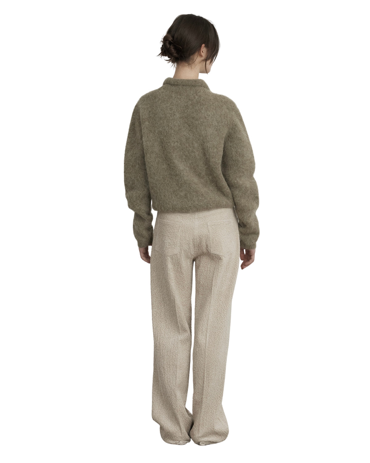LE17SEPTEMBRE textured alpaca collar knit pullover