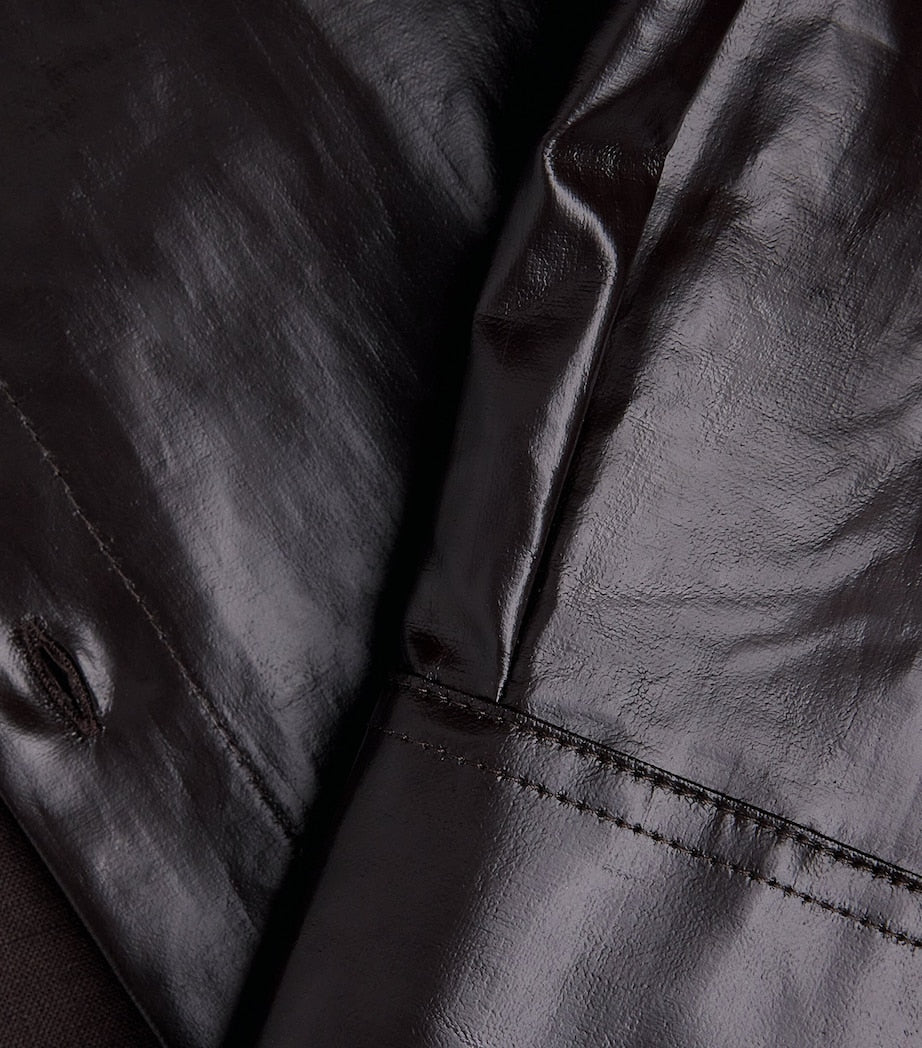 BROWN COATED SHIRT