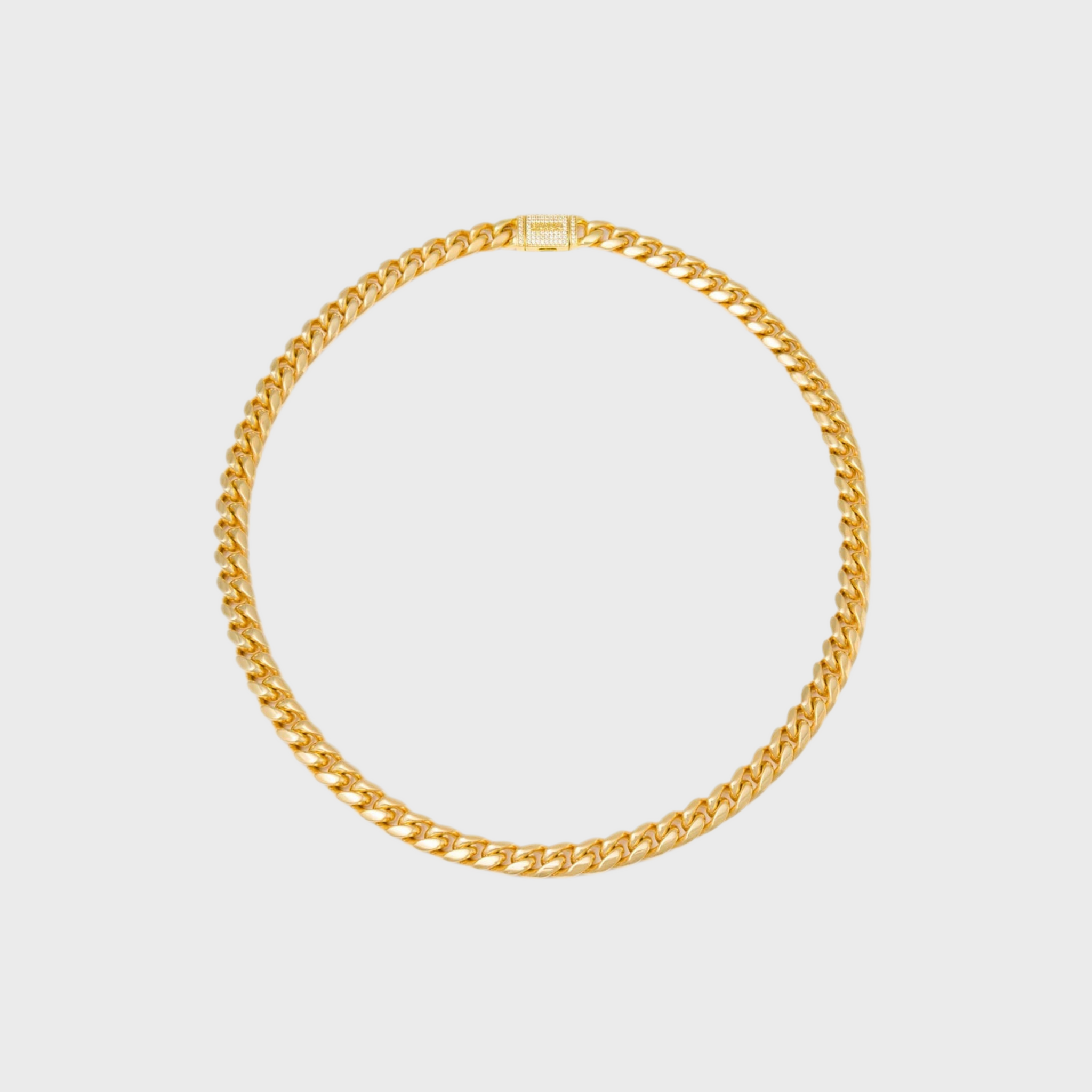 GOLD CUBAN NECKLACE