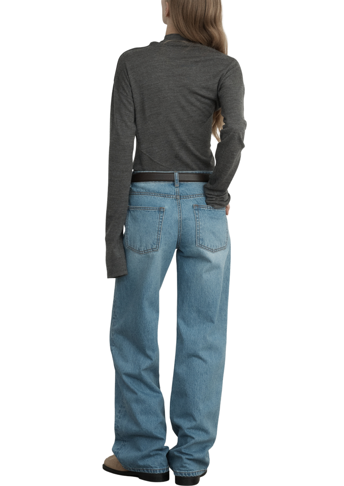LE17SEPTEMBRE sorren low-rise denim pants