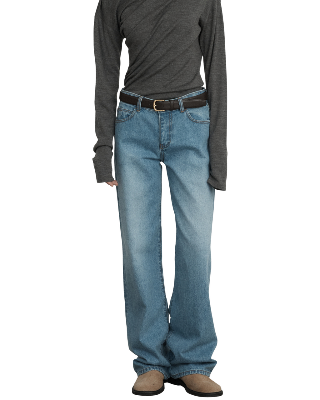 LE17SEPTEMBRE sorren low-rise denim pants
