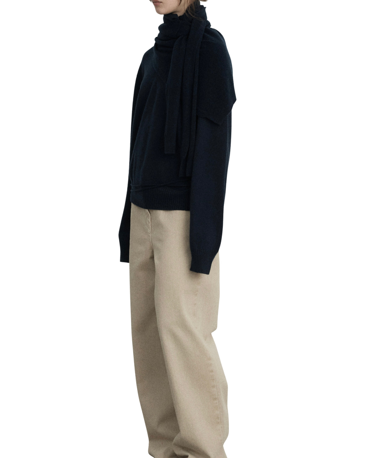 LE17SEPTEMBRE pure cashmere knit muffler