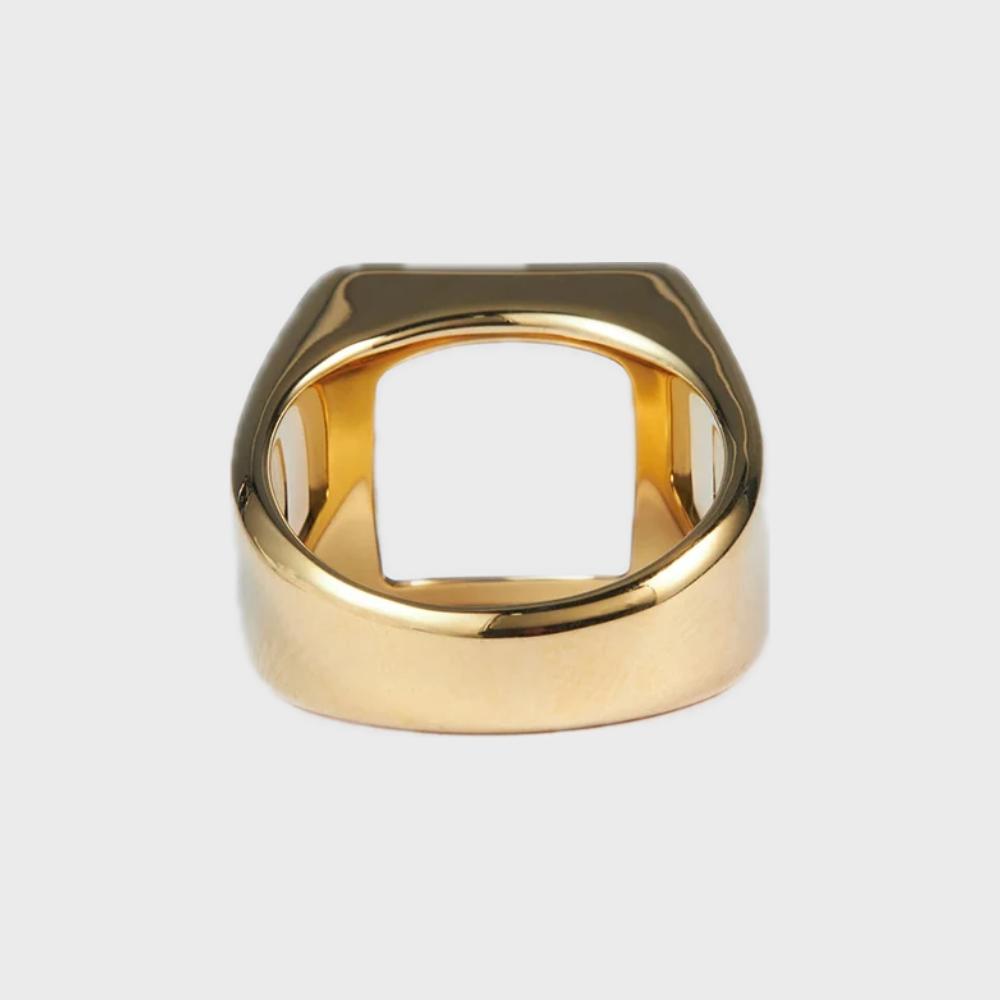 GOLD SQUARE RING