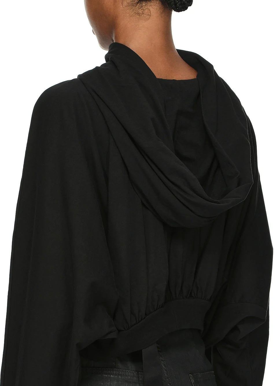 RICK OWENS DRKSHDW cropped hooded top