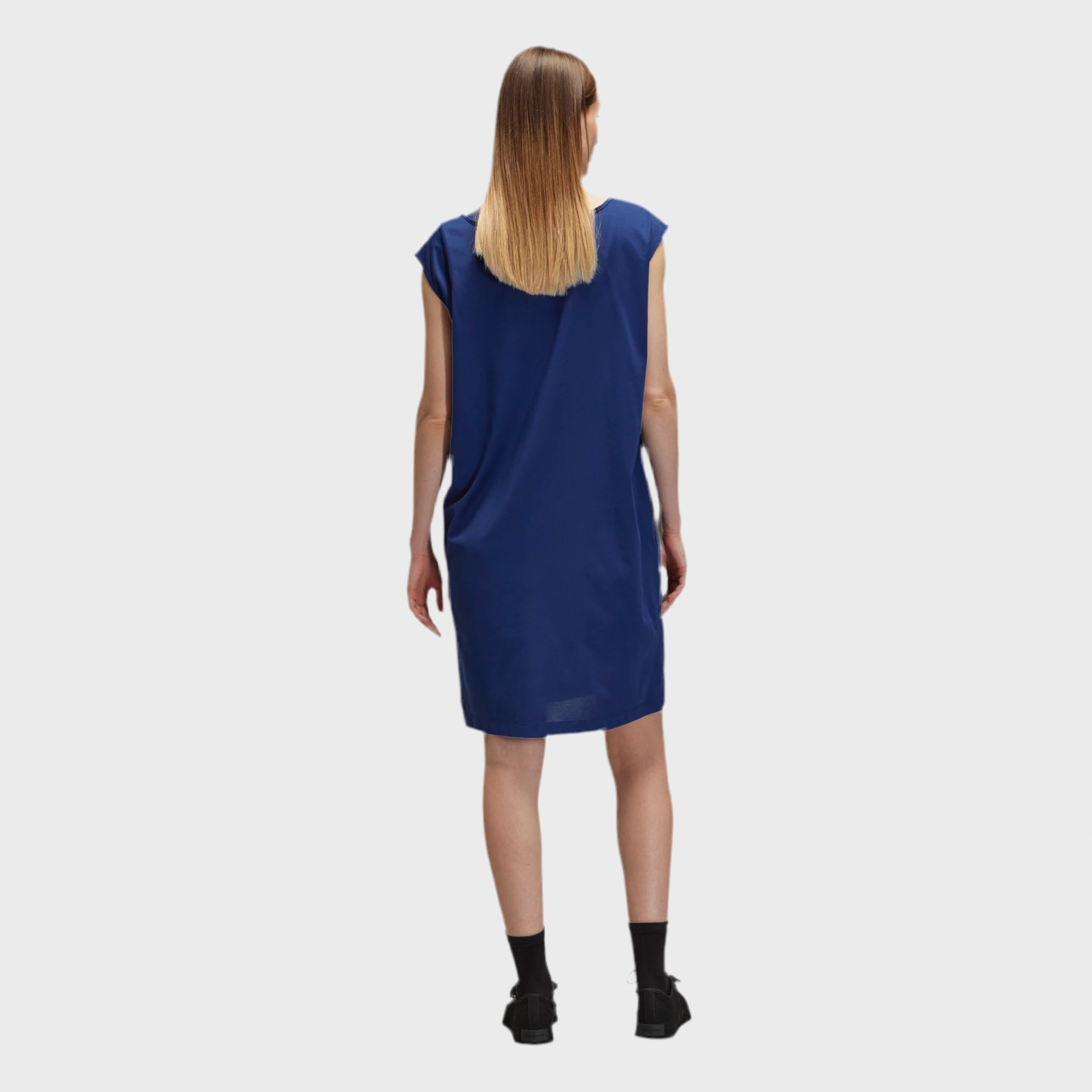 W TEE DRESS BLUE