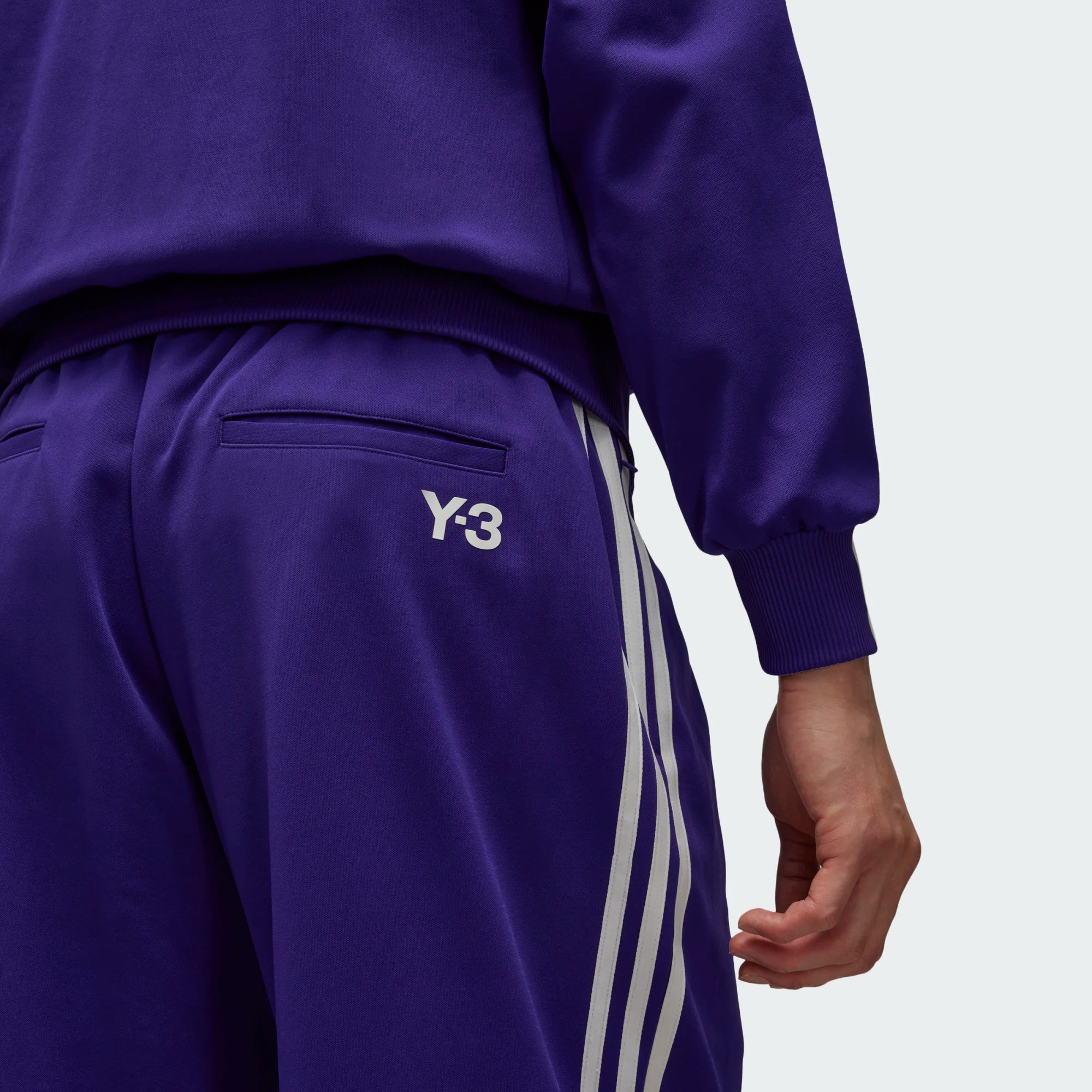 Y-3 3 STRIPE PANTS PURPLE