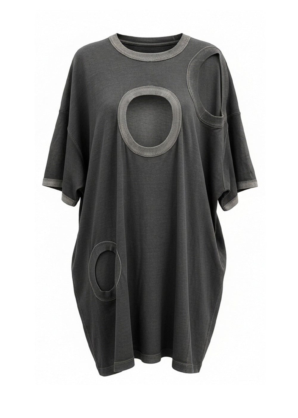 MULTI HOLES T-SHIRT BLACK