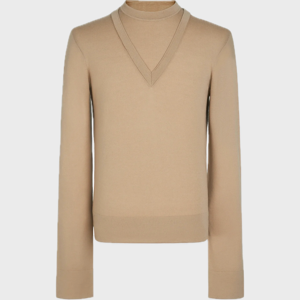 KHAKI DOUBLE LAYER JUMPER