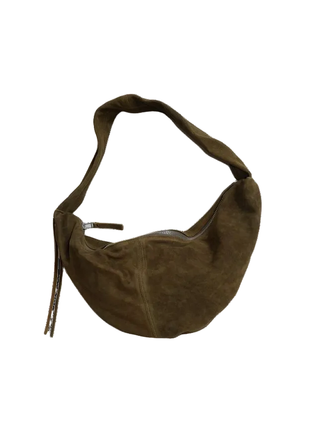 NONA banana bag xl olive suede