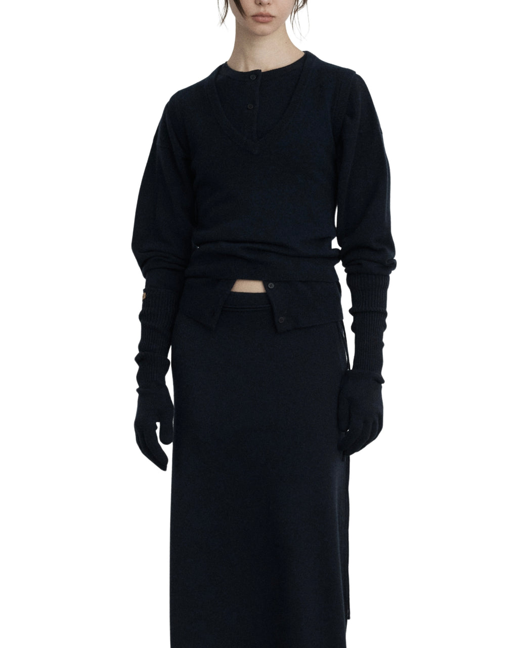 LE17SEPTEMBRE moro cashmere bell-sleeve knit cardigan