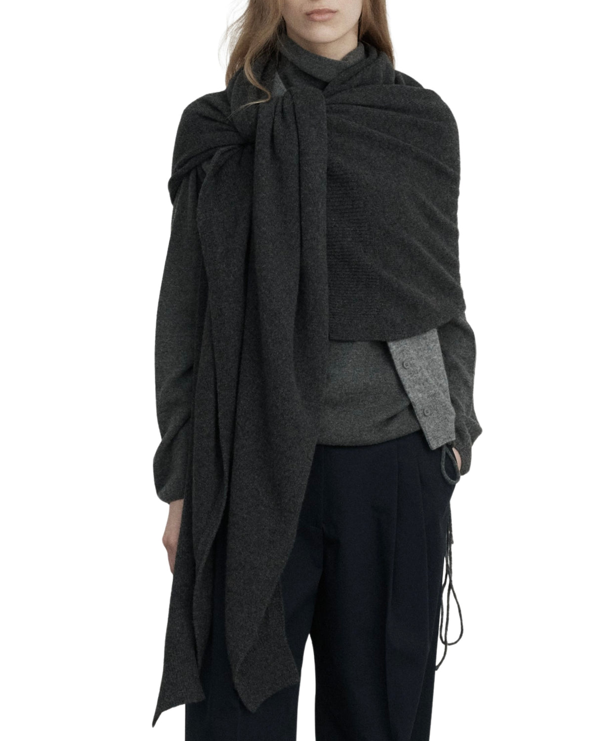 LE17SEPTEMBRE soft alpaca blend knit muffler