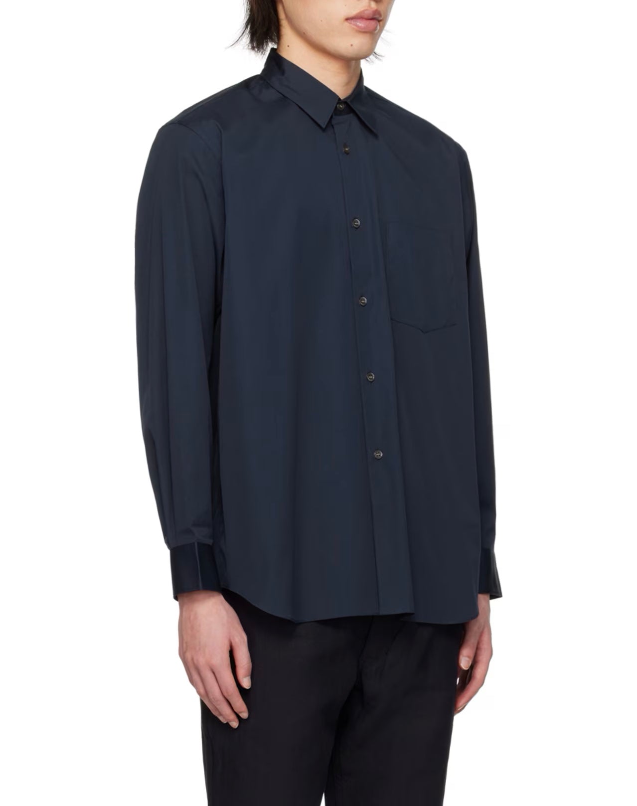 Navy Patch Pocket Shirt