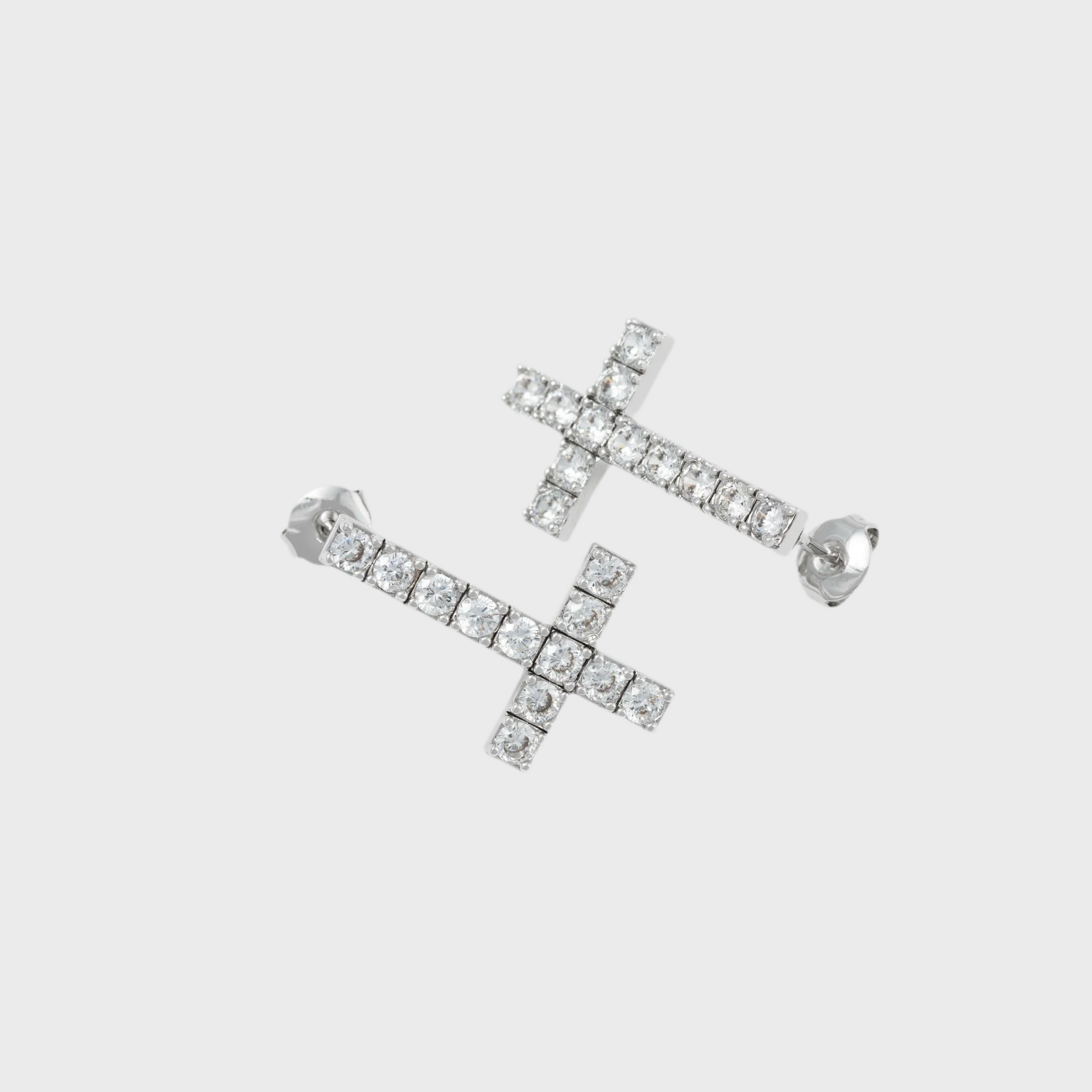 REVERSED CROSS EARRINGS