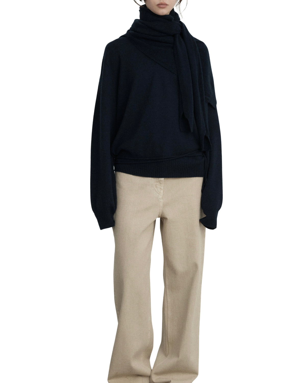 LE17SEPTEMBRE pure cashmere knit muffler