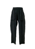 PLEATED INSIDE OUT JOGGER PANTS